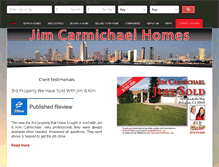 Tablet Screenshot of jimcarmichaelhomes.com